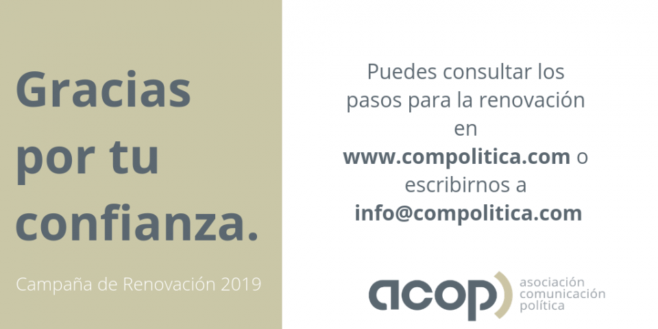 Campaña de Renovación de Socios ACOP 2019