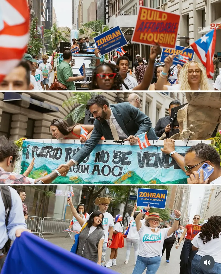 Zohnrak Mamdani durante la campaña a la alcaldía de New York. Foto/ Kara Mccurdy (@karamccurdy).